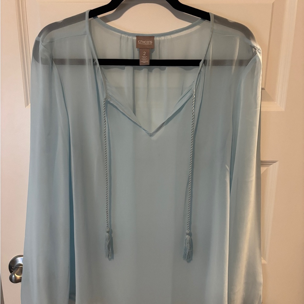 Chico's Soft Blue Top